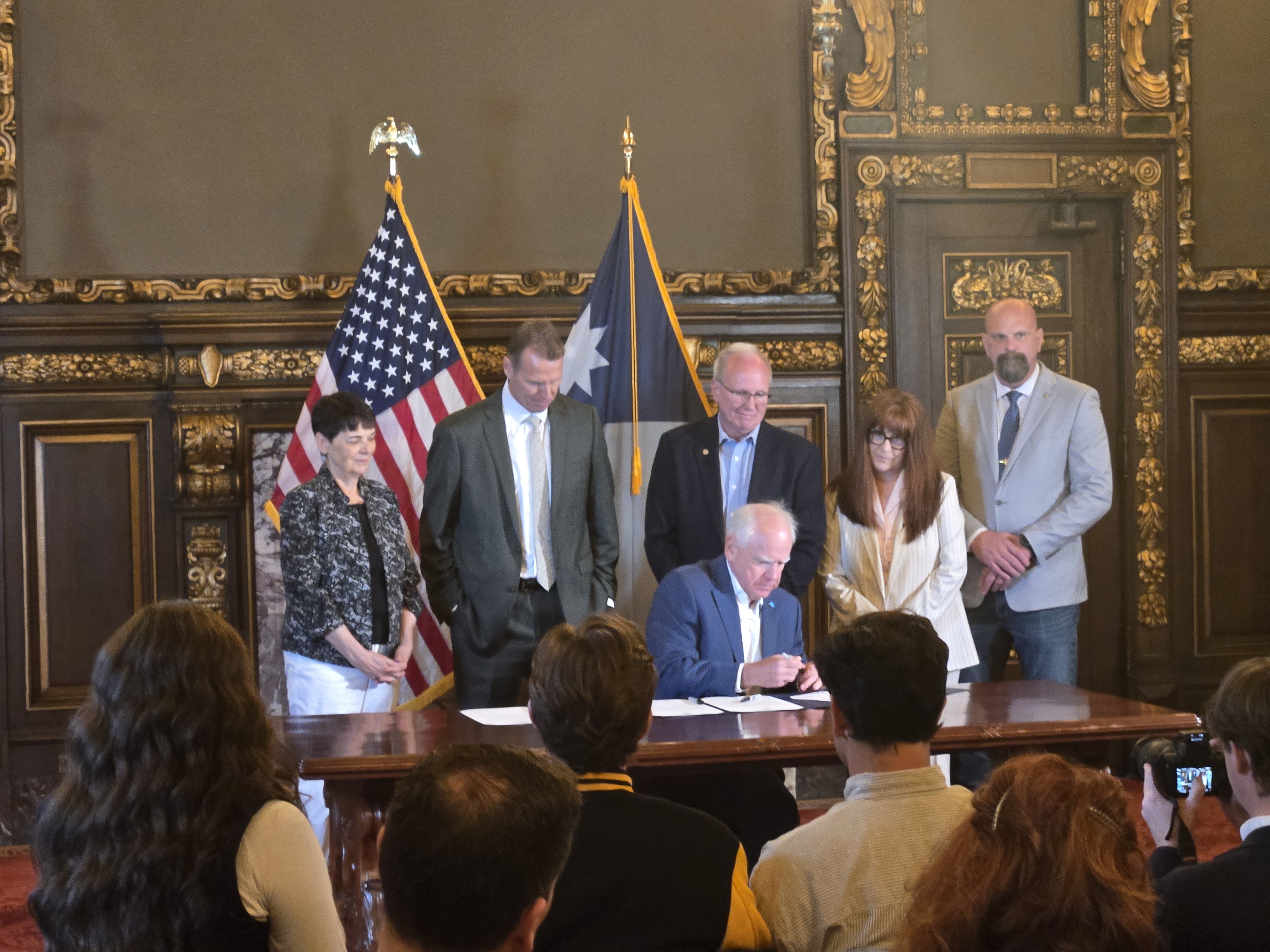 Governor Walz Signing Pension Bill